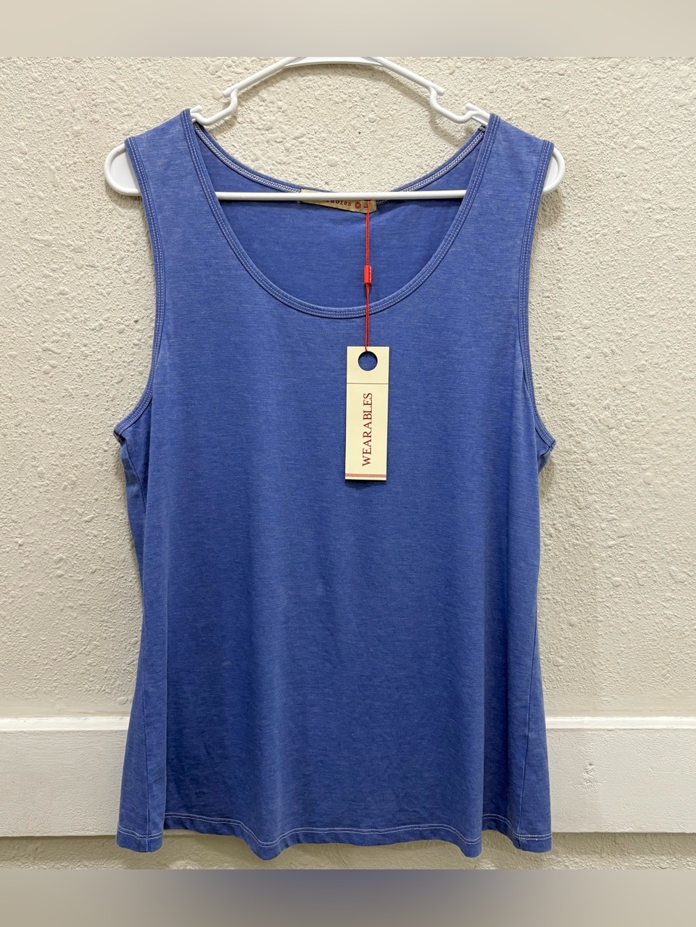 Wearables Blue Burnout Tank Top NWT L